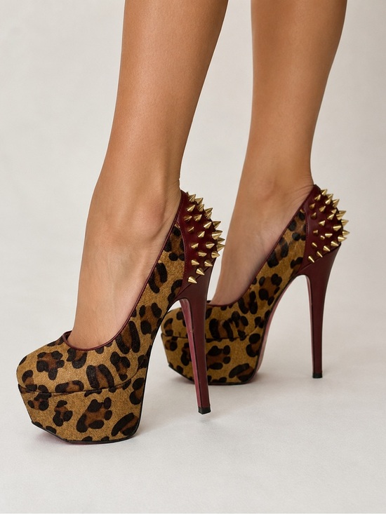 Betsey Johnson Shoes - Betsey Johnson GrRace Leopard Platform Spike Heels • Size 7